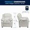 Flash Furniture Kids Recliner, 26" to 39" x 28", Upholstery Color: White BT-7985-KID-WHITE-GG - alternate 3